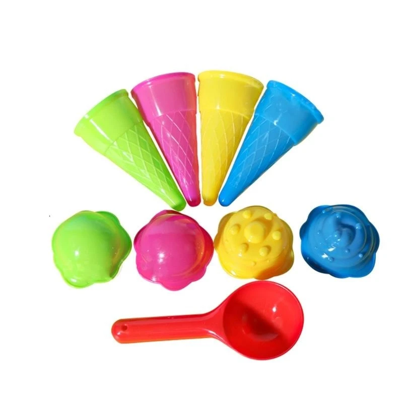 Beach Toy for Kids Sand Toy Ice Cream Mold Sand Game Gadgets Building Mold - Image 4