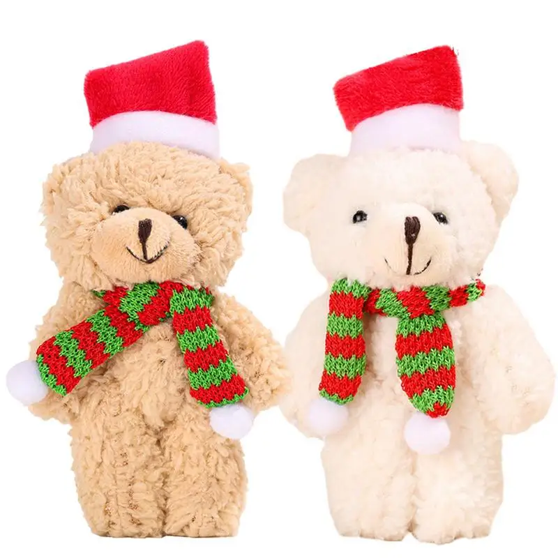 13.5cm Christmas Kawaii Patch Bear Soft Plush Toys Portable Stuffed Animal Teddy Bear Doll Birthday Christmas Gift Kids Baby Toy - Image 5