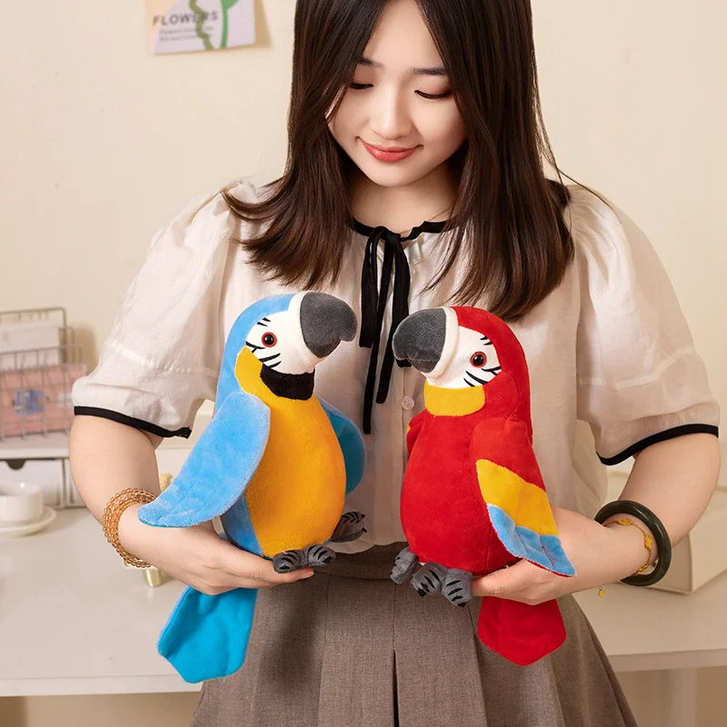 Talking Parrot Toy Interactive Stuffed Animal Plush Toy for Kids Record Parrot Repeat What You Say Funny Bird Toy Children Gift - Image 3