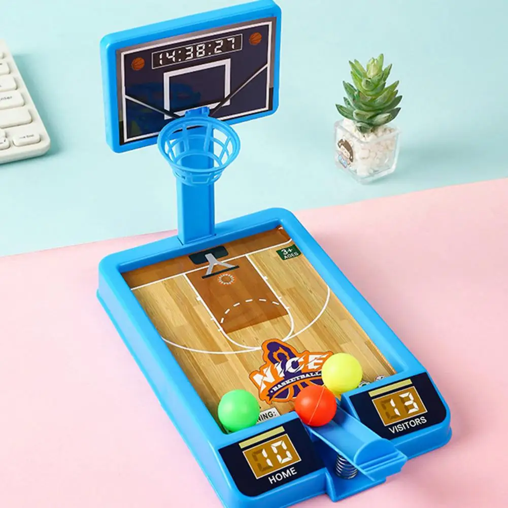 Indoor Basketball Shooting Sports Games Children Play Sets 3/8 Balls Interactive Kids Board Game Desktop Ball Children Kids Toy - Image 2