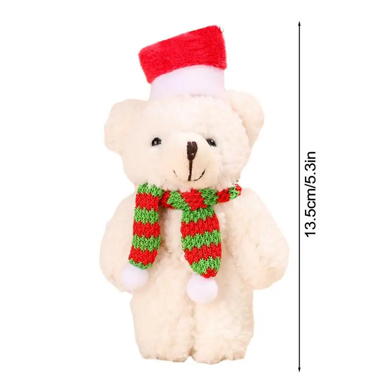 13.5cm Christmas Kawaii Patch Bear Soft Plush Toys Portable Stuffed Animal Teddy Bear Doll Birthday Christmas Gift Kids Baby Toy - Image 6