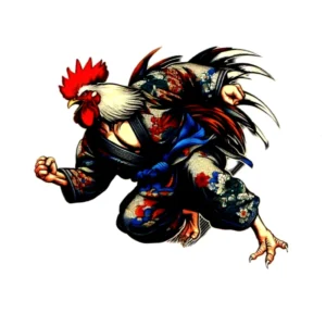 Fighting Roosters Waterproof Temporary Tattoos Sticker Tatuajes Temporales Henna Sleeve Glitter Tatoo Men