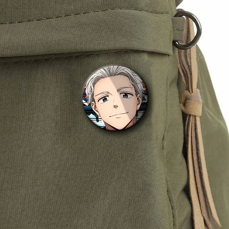 Japan Cartoon WIND BREAKER Anime Figures Suo Hayato Sakura Haruka Metal Laser Badge Character KAJI REN Decor Pins Fans Xmas Gift - Image 5