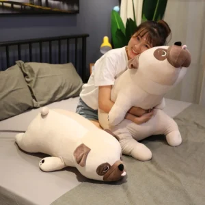 50-85CM Cute Pug Dog Plush Toys Stuffed Soft Animal Pillow Dolls for Children Kids Sleep Cushion Birthday Christmas Gift