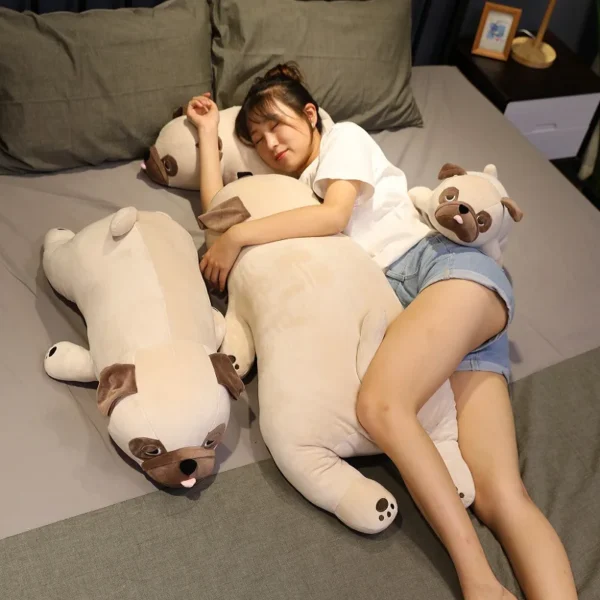 50-85CM Cute Pug Dog Plush Toys Stuffed Soft Animal Pillow Dolls for Children Kids Sleep Cushion Birthday Christmas Gift - Image 2