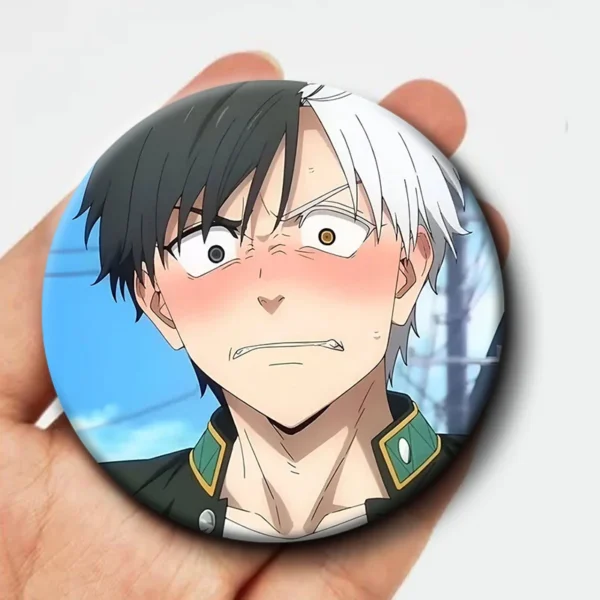 Japan Cartoon WIND BREAKER Anime Figures Suo Hayato Sakura Haruka Metal Laser Badge Character KAJI REN Decor Pins Fans Xmas Gift - Image 3